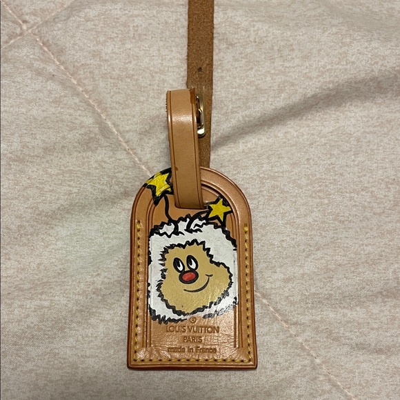 Louis Vuitton Tan Luggage Tag with Twink - Picture 1 of 4